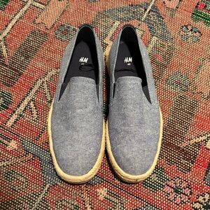H&M Men's Blue Chambray Espadrilles